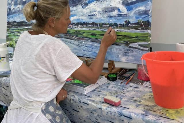 Nadia Day painting