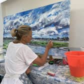Nadia Day painting