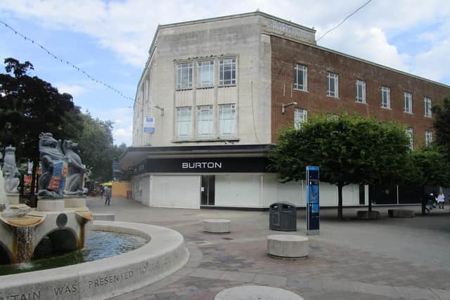 The vacant unit on the corner of Commercial Road and Arundel Street in Portsmouth is earmarked to host the city's first branch of Wendy's, with separate plans for housing above . Credit: JKR Restaurant