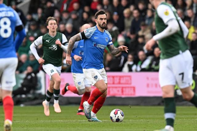 John Mousinho insists Pompey are 'managing' Marlon Pack's knee injury complaint ahead of Saturday's trip to Lincoln. Picture: Graham Hunt/ProSportsImages