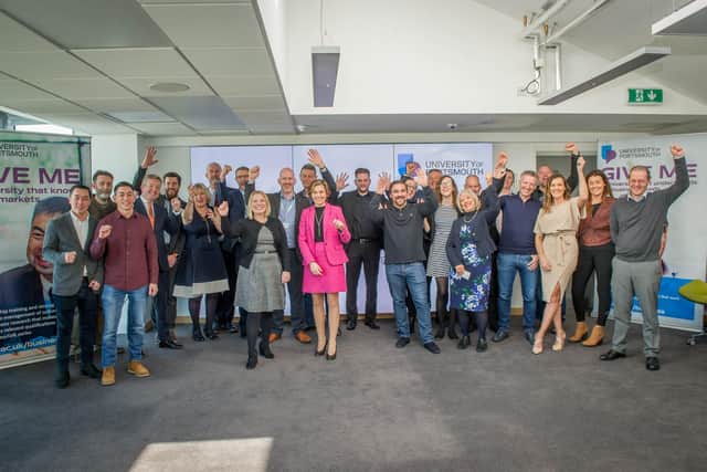 Business Awards Winners Lunch at Portland Building, Portsmouth on 12 March 2020.

Pictured: Business award winners and sponsors at the Business Awards Winners Lunch.
Picture: Habibur Rahman (120320-08)