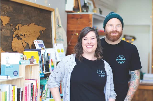 Mel and Phil Davies, who own Pigeon Books in Southsea.