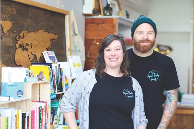 Mel and Phil Davies, who own Pigeon Books in Southsea. 