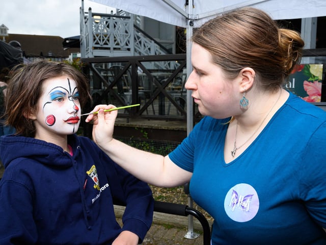 Pictured is: Bluebell Aurora Richards gets in characterPicture: Keith Woodland (080621-23)