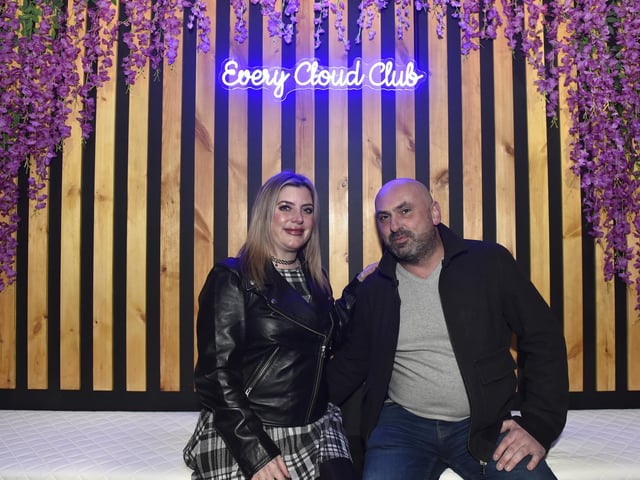 Victoria Gregson from Portsmouth, with her partner Darren Holdsworth.