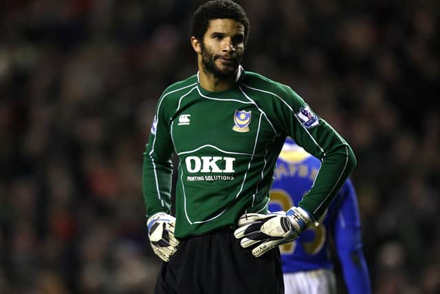 Pompey legend David James is one of just five keepers to make 100 appearances in the last 38 years. Now he has been joined by Craig MacGillivray. Picture: John Walton