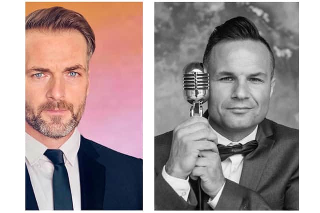 Six singers will join forces to Sing for Sophie and raise as much money as possible. Pictured: Nathan Smithers and Lee Pashley