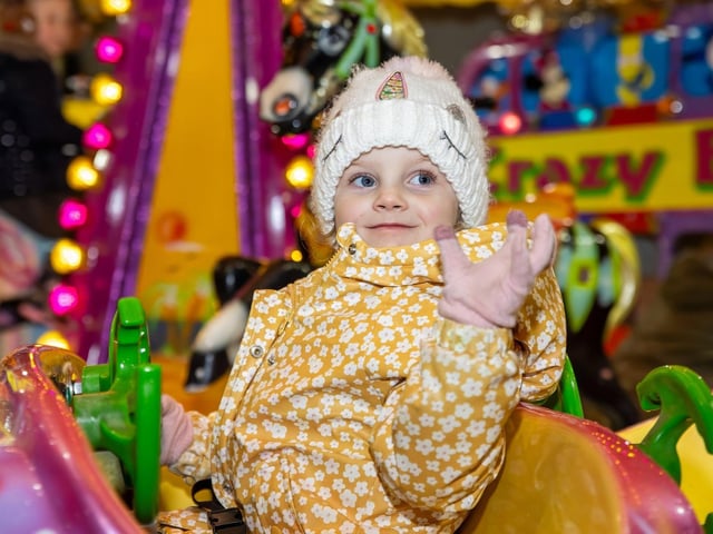The crowds braved the wind and rain to watch the Christmas lights being switched on in Fareham highstreet on Saturday evening, while some of the entertainment was moved into the shopping centre.Pictured - Matilda, 4 from FarehamPhotos by Alex Shute