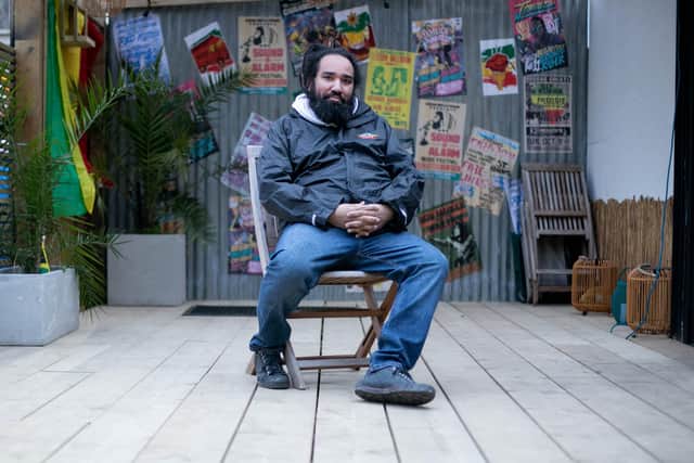 Nathaniel and his family were working to open a Jamaican food shack on Saturday. It was there soft launch, but they were broken into the morning before.
Pictured: Nathaniel Crutchfield at Nattys Jerk Kitchen, Portsmouth on Monday 7 February 2022.
Picture: Habibur Rahman