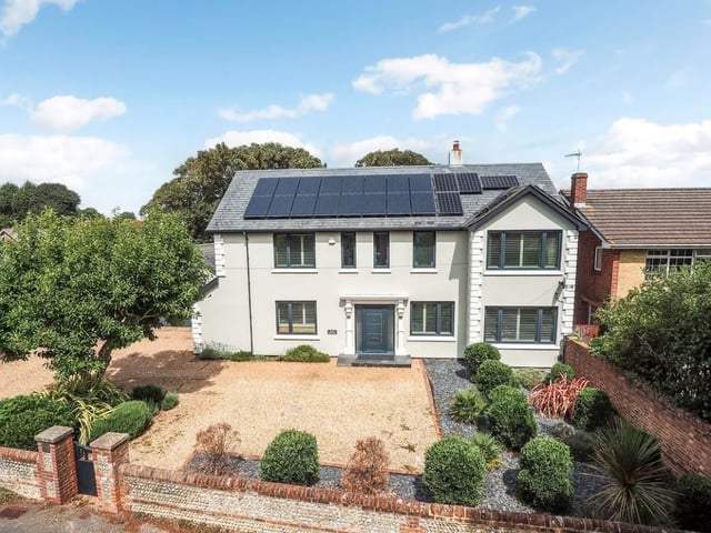 The listing says: "Solar panels provide the bulk of electricity needed especially during late spring to Autumn and the production also receives an income of approx £600 per year as part of the “Feed-in In Tariff” and is not affected by how much of the solar produced power is actually consumed by the house."