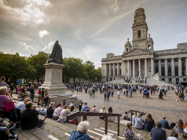 The proclamation of King Charles III in Guildhall Square in Portsmouth on September 11, 2022