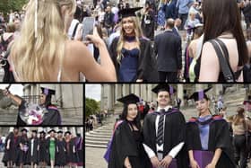 Delighted students graduated at Portsmouth Guildhall