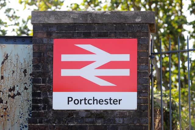Portchester Train Station in Hill Road, Portchester. Picture: Sarah Standing (280920-7328)
