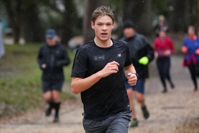 Harry Dinnage was second in the New Year's Eve Havant parkrun. Picture: Chris Moorhouse