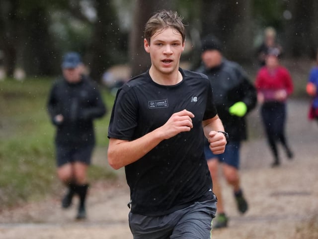 Harry Dinnage was second in the New Year's Eve Havant parkrun. Picture: Chris Moorhouse