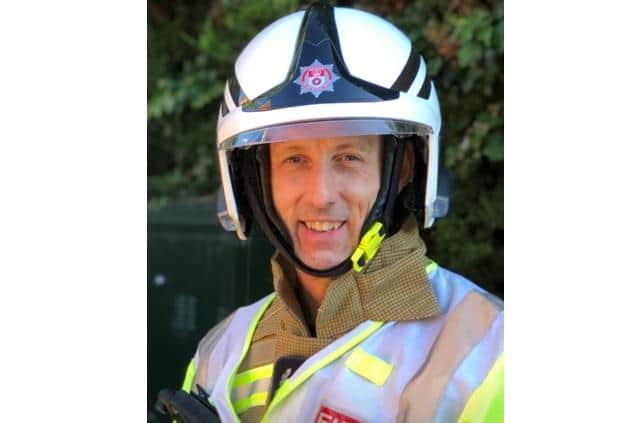 Area manager Jason Avery, HIWFRS’s assistant director for prevention and protection