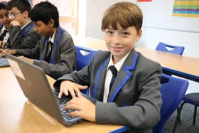 TPA student learns while using their One:One laptop device. Picture - Samuel Poole.