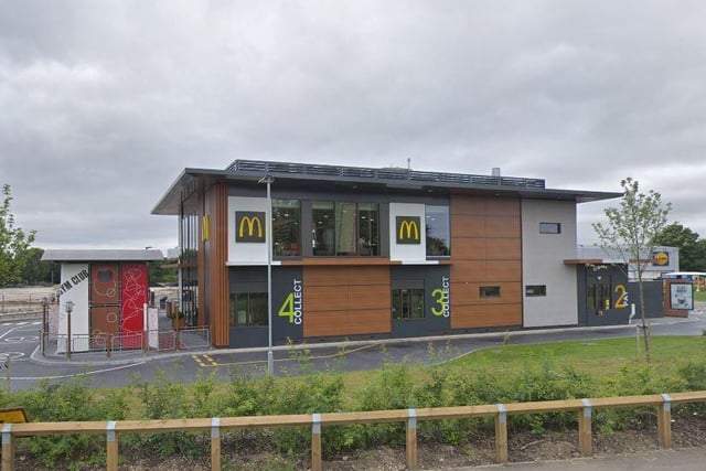 This McDonald's restaurant in Waterloo Park in Waterlooville has a 3.4 star rating based on 2,014 reviews on Google. Photo credit: Google Street View