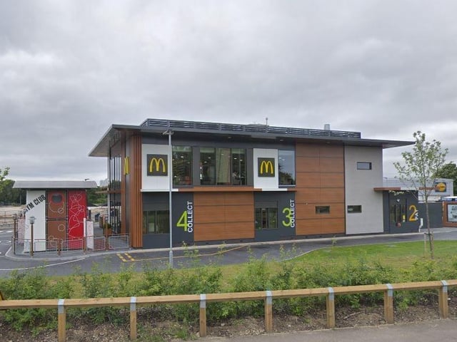 This McDonald's restaurant in Waterloo Park in Waterlooville has a 3.4 star rating based on 2,014 reviews on Google. Photo credit: Google Street View