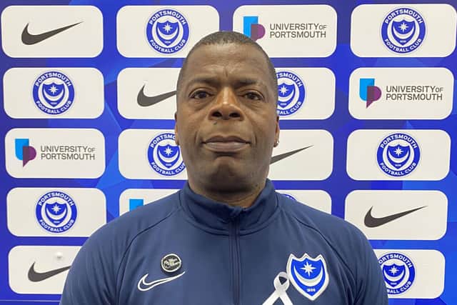 Duke Harrison-Hunter from Pompey in the Community has made a pledge to end male violence against women on White Ribbon Day (25 November).