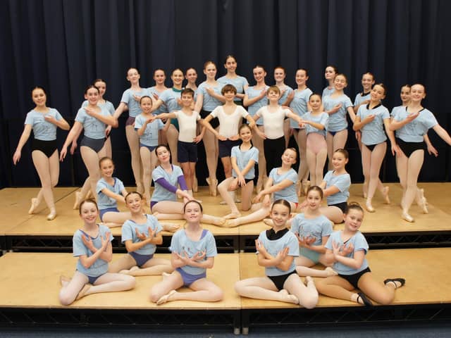 The young dancers from the Portsmouth area who will be dancing in the English Youth Ballet's production of Swan Lake at the Kings Theatre.
Back line: Anna Burridge, Coco McElligott-Smeed, Ella Starkey, Aimee O’Donoghue, Mia Sawyers, Freya Helley, Evie Dicks
4th line: Josie Burns, Samantha Shaw, Seren Perring, Erin Bond, Rosina Wood, Emily Chamberlain, Emily Felton, Molly Tattersall, Holly Ashwood
3rd line: Megan Beynon, Isla Warner, Daisy Althorpe, Finley Carter, Jesse Burridge, Rohan Parker, Bethany Powell
2nd line: Autumn Hancock, Ciara Crossan, Alice Downs, Kathryn Brennan, Lily-Mai Green
Front line: Charlotte Losh, Robyn Frederico, Emily Crossan, Isla Hodson, Eleanor Symes, Maisy Baldrey