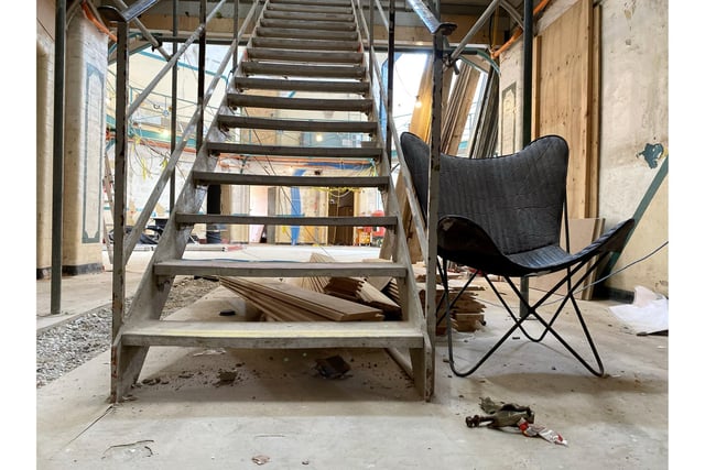 Part of a series of pictures inside Kingston Prison taking during work to redevelop the building as a residential block in 2021-22 - 'Old Portsmouth Gaol'. Picture by Grant Capstick Photography