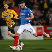 Clark Robertson was back for Pompey at Cambridge last night. (Photo by Julian Finney/Getty Images)