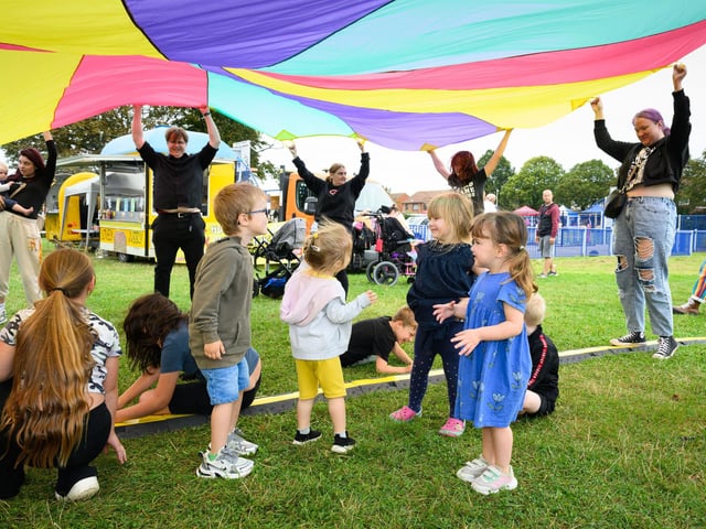 Pictured is: Children enjoying themselves at the Forton Fest
Picture: Keith Woodland (070921-10)