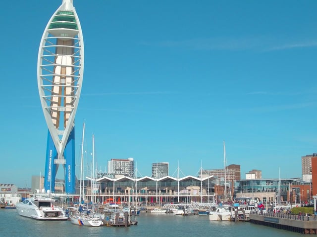 Gunwharf Quays, Portsmouth, is a perfect place for a spot of bank holiday shopping.