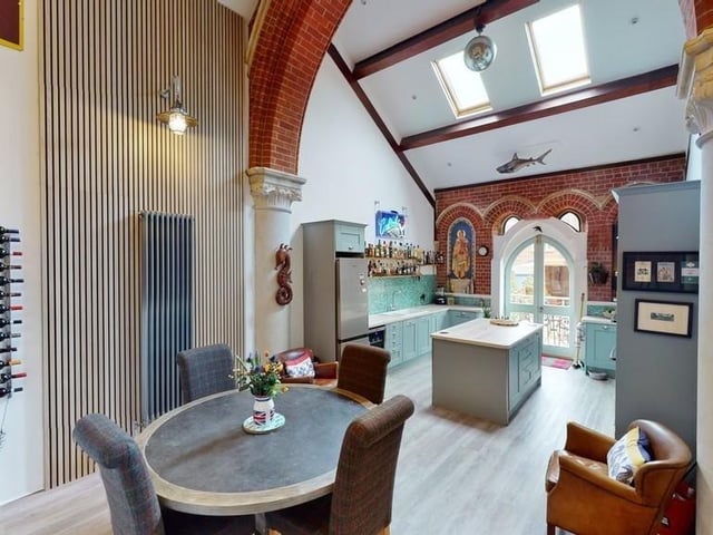 This three-bedroom home in Southsea and former Royal Marines Garrison Church is on the market for £650,000