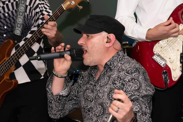 Danny Meek, lead singer of band The Vagabonds. Picture: Penny Plimmer/Japics Photographic.
