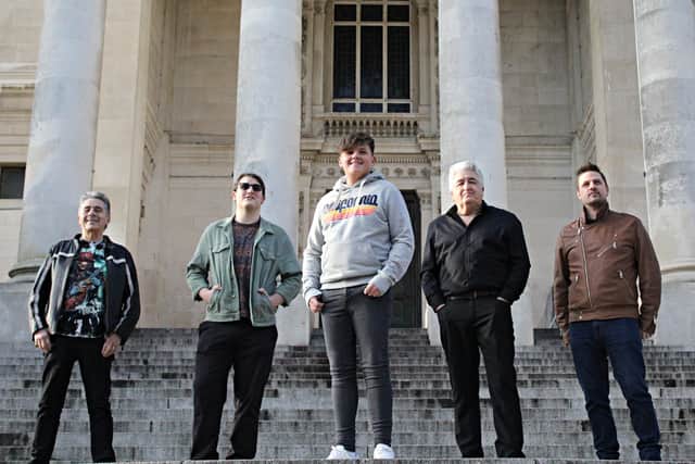Harrison Rhys, centre, is playing the Guildhall Studio, Portsmouth with his band on March 4