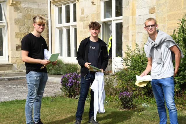 Bay House pupils Josh Whittenham, left, Tyrone Wade, Jay Ward, right, all aged 16
Photo:Paul Jacobs