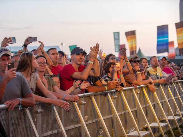 Victorious Festival - The crowd enjoying  Plan B on The Common Stage. Picture: Vernon Nash (250819-100)