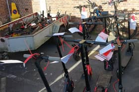E Scooters sized. Image: Hampshire Constabulary