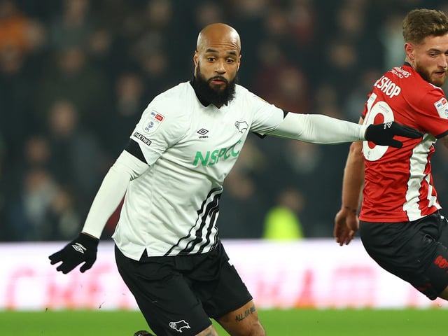 Club: Derby; Age: 35; Appearances: 31; Goals scored: 16; Assists: 5; WhoScored rating: 7.19.