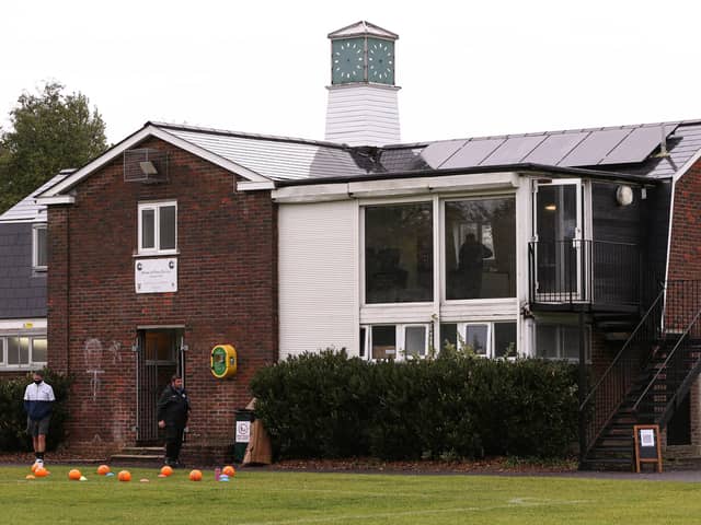 The new-look Drayton Park pavilion. Picture: Chris Moorhouse