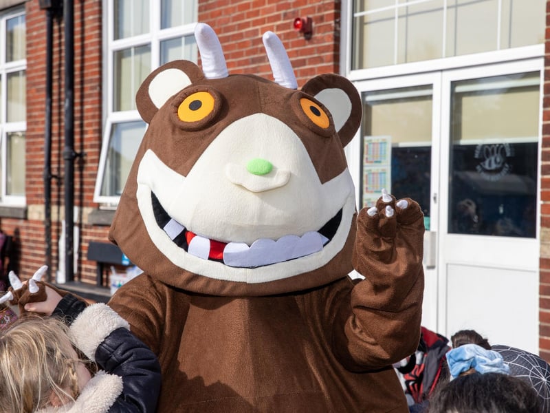 Children & staff from Meon Infant and Junior School dressed up for World Book Day.  Pictured - Pupils dressed up for World Book Day  Photos by Alex Shute