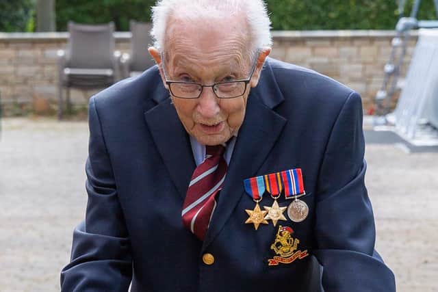 Captain Tom Moore. Picture: MAYTRIX GROUP/AFP via Getty Images)