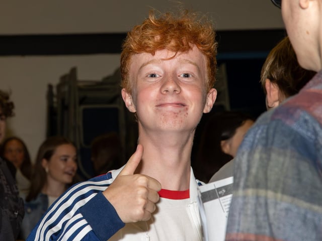 Pictured - A thumbs up from a delighted pupilPhotos by Alex Shute