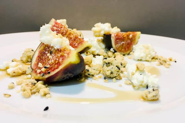Fresh figs and honey with a nutty crumb for a starter this week, by Lawrence Murphy.