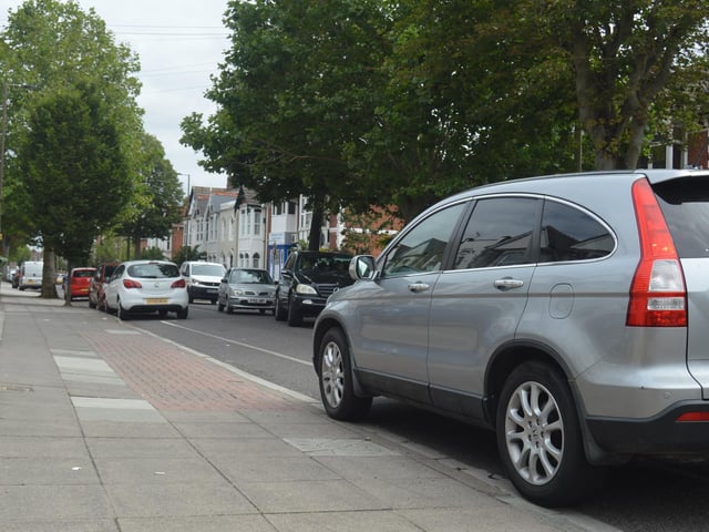 Stubbington Avenue in North End. As one of the main roads connecting North End to Copnor, it’s not unsurprising that Stubbington Avenue sees so much traffic on a daily basis. Throughout the day, the cars parked on either side of the road mean drivers have to queue to let one another by, creating congestion at all hours.  For those who live on the road, it’s even harder to get their cars onto the road – regardless of whether they’re parked on the street or not.  Picture: David George