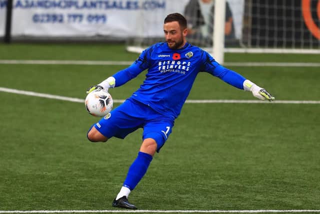 Charlie Searle has been released from his Hawks contract, and played for AFC Totton last weekend. Picture by Dave Haines