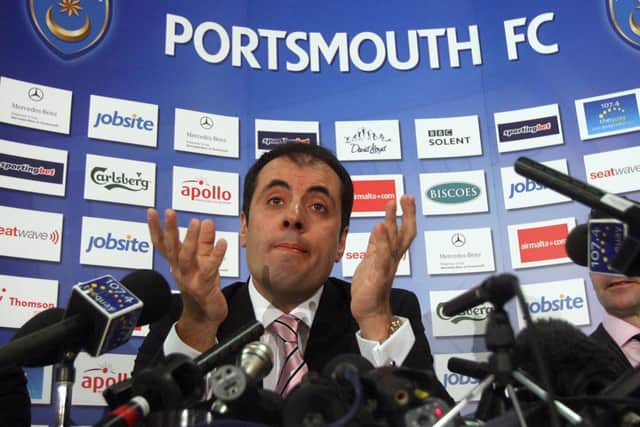 Andrew Andronikou arrived as joint-administrator of Pompey in February 2010. Picture: Lewis Whyld/PA Wire