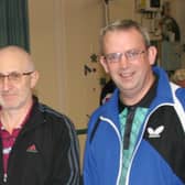 Roger Winkworth, left, and John Taylor were unbeaten as Cowplain Cocktails beat Knowle Rovers in the Portsmouth Table Tennis League.