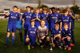 The victorious Baffins Milton Rovers Vipers U14s team. Picture: Keith Woodland (190321-999)