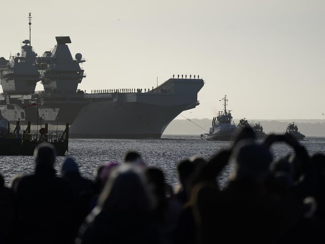 HMS Prince of Wales carried out various exercises while on deployment in the USA.