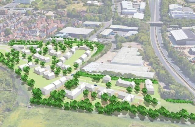 Foreham Homes' illustrative design for 140 homes in Bedhampton