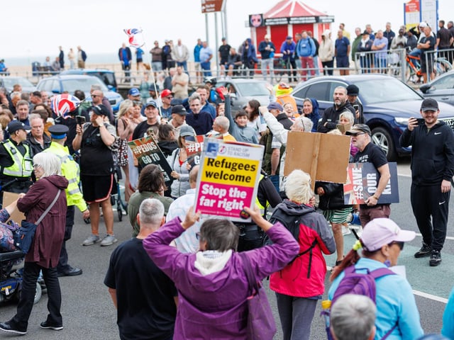 Southsea protest turned violent on Saturday