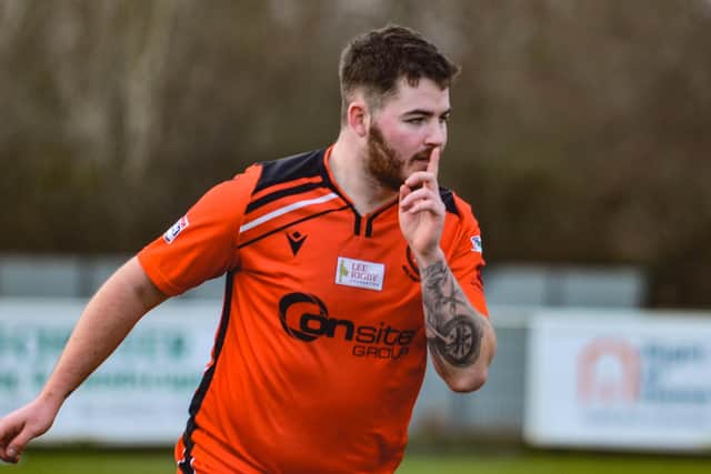 Bradley Lethbridge netted from the penalty spot in AFC Portchester's defeat at Bashley Picture: Daniel Haswell